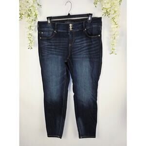 Torrid Premium Jegging Plus Size 20R Dark Wash Stretch Skinny Y2K 2003 Mid Rise